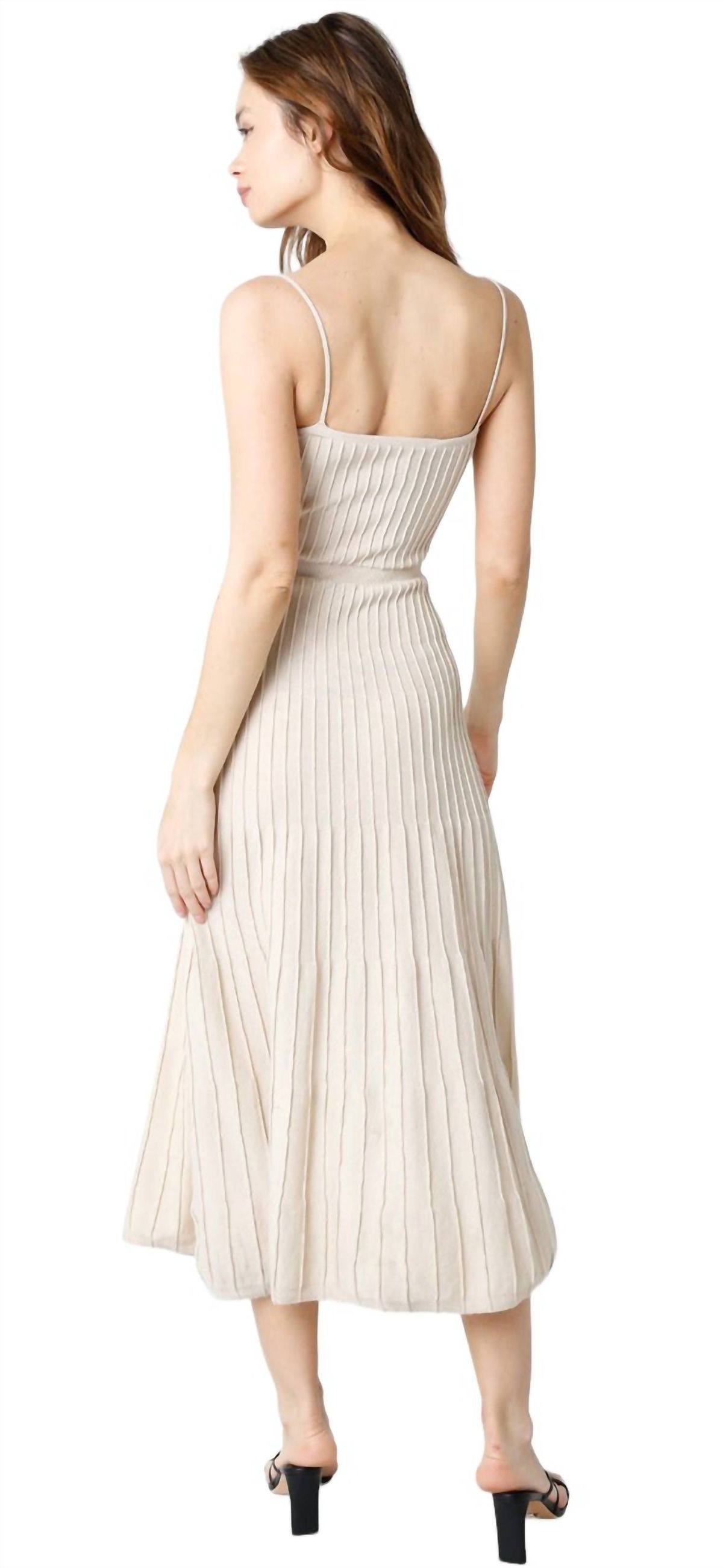 Style 1-680762913-149 OLIVACEOUS Size L Nude Cocktail Dress on Queenly