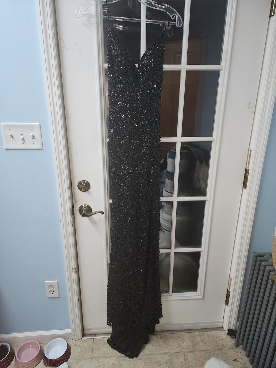 Sherri Hill Size 6 Prom Black Floor Length Maxi on Queenly