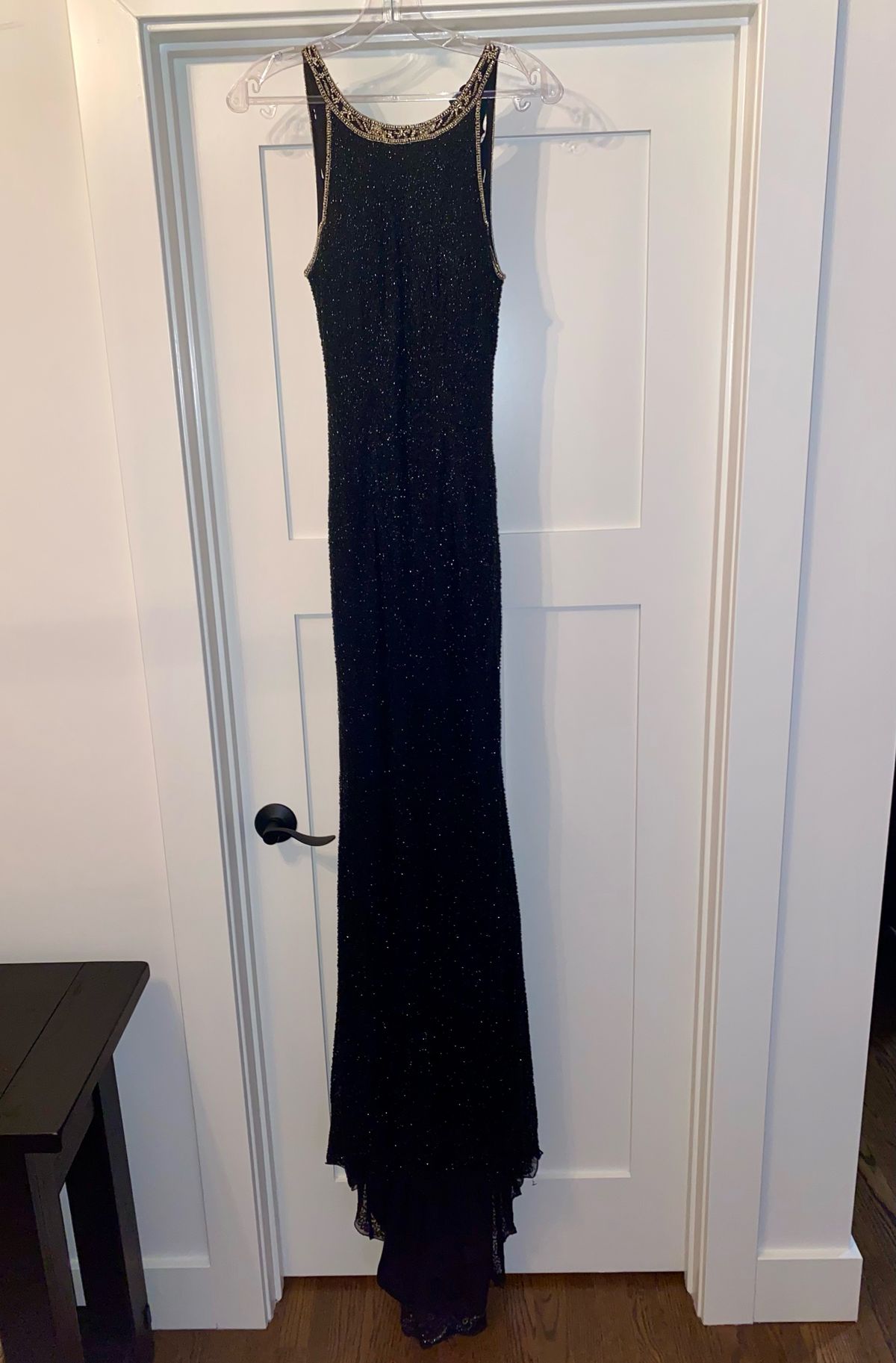 Sherri Hill Size 0 High Neck Black Mermaid Dress on Queenly