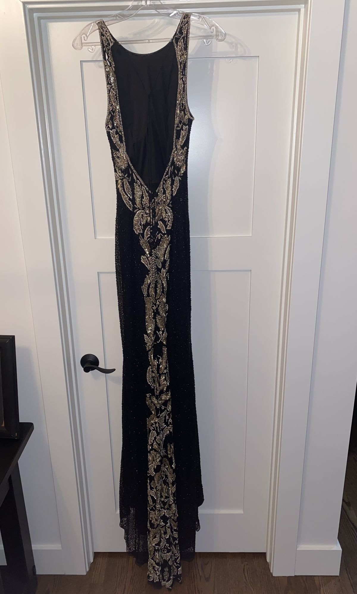 Sherri Hill Size 0 High Neck Black Mermaid Dress on Queenly