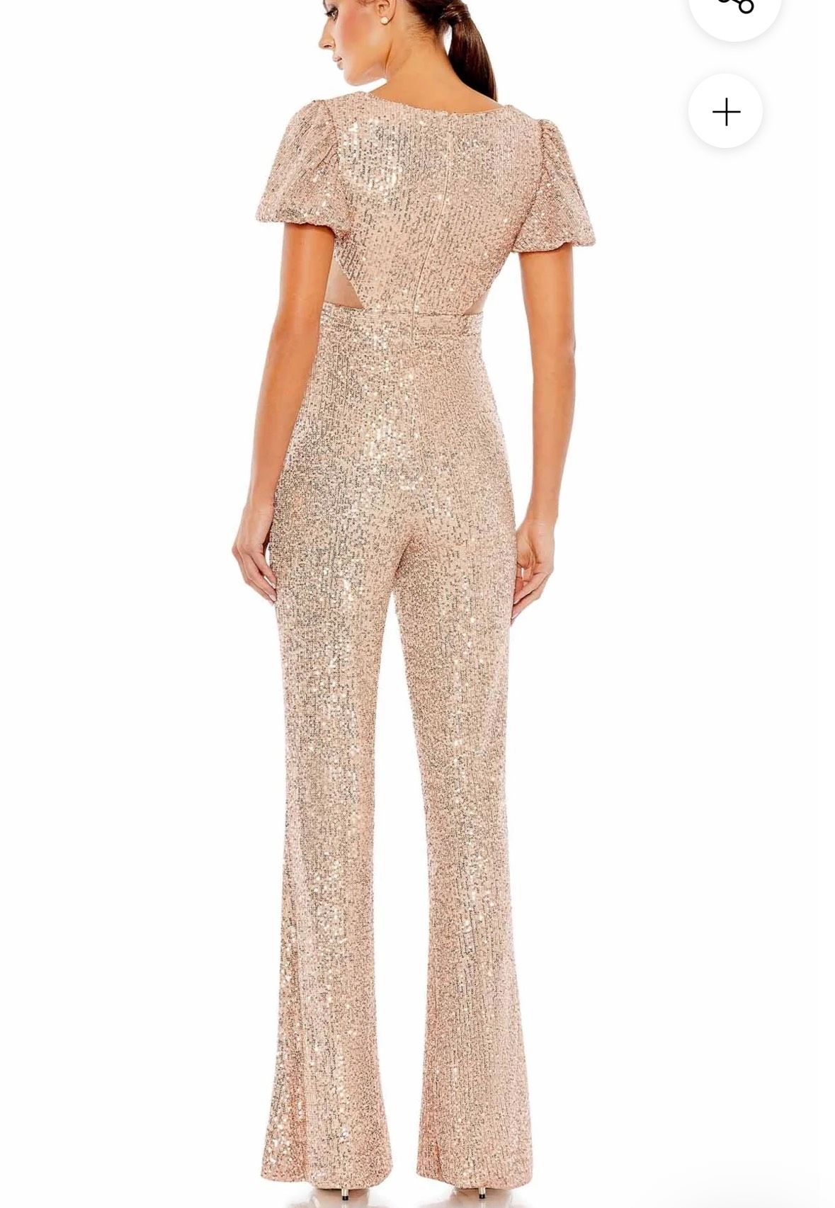 Style 11278 Mac Duggal Size 4 Nightclub Pink Formal Jumpsuit on Queenly