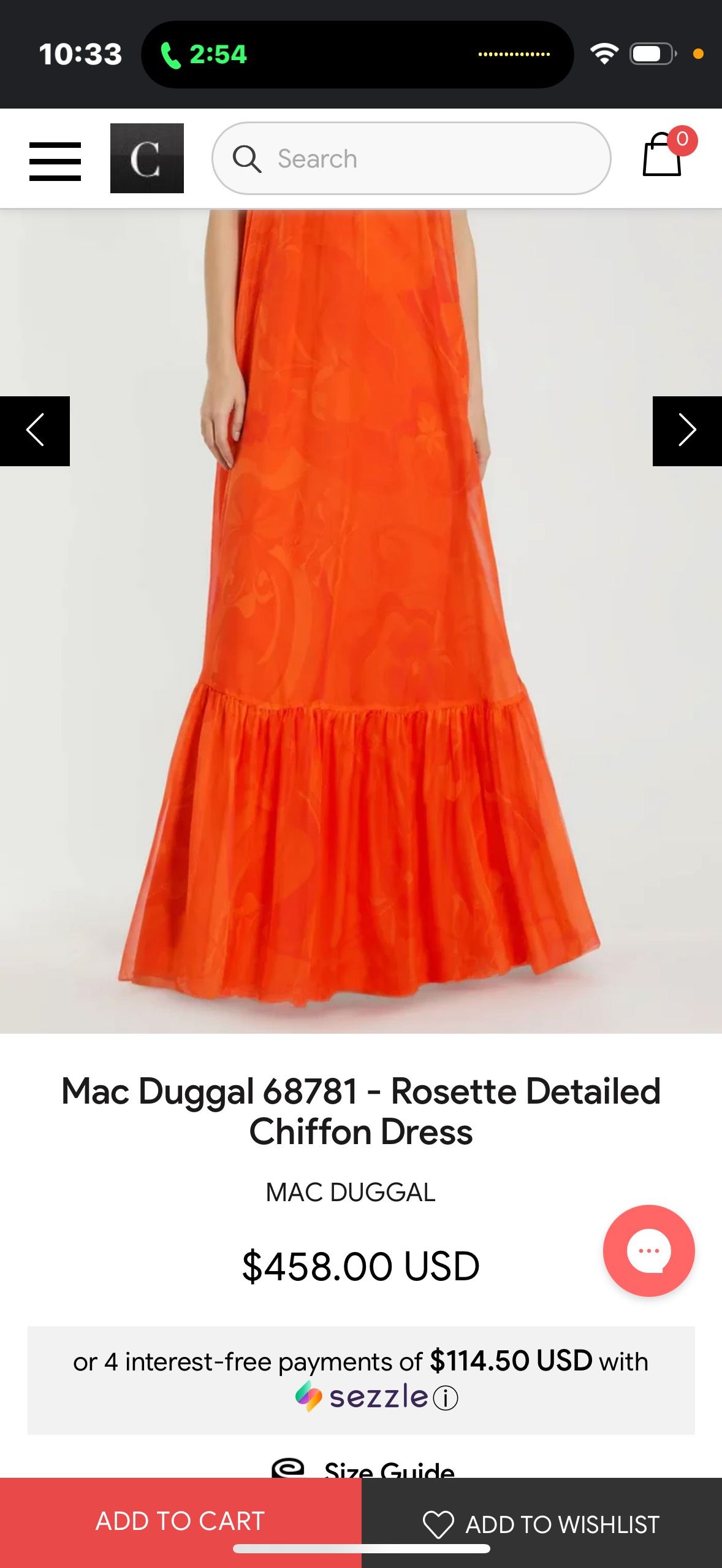 Mac Duggal Size 10 Wedding Guest One Shoulder Orange A-line Dress on Queenly