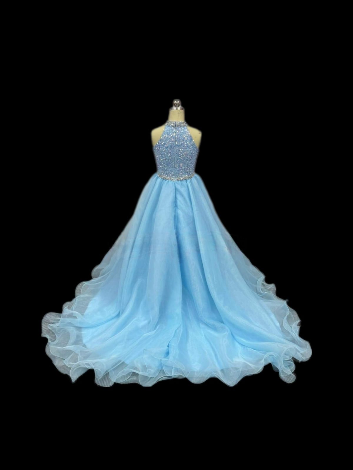 One More Couture  Size 6 Blue Ball Gown on Queenly