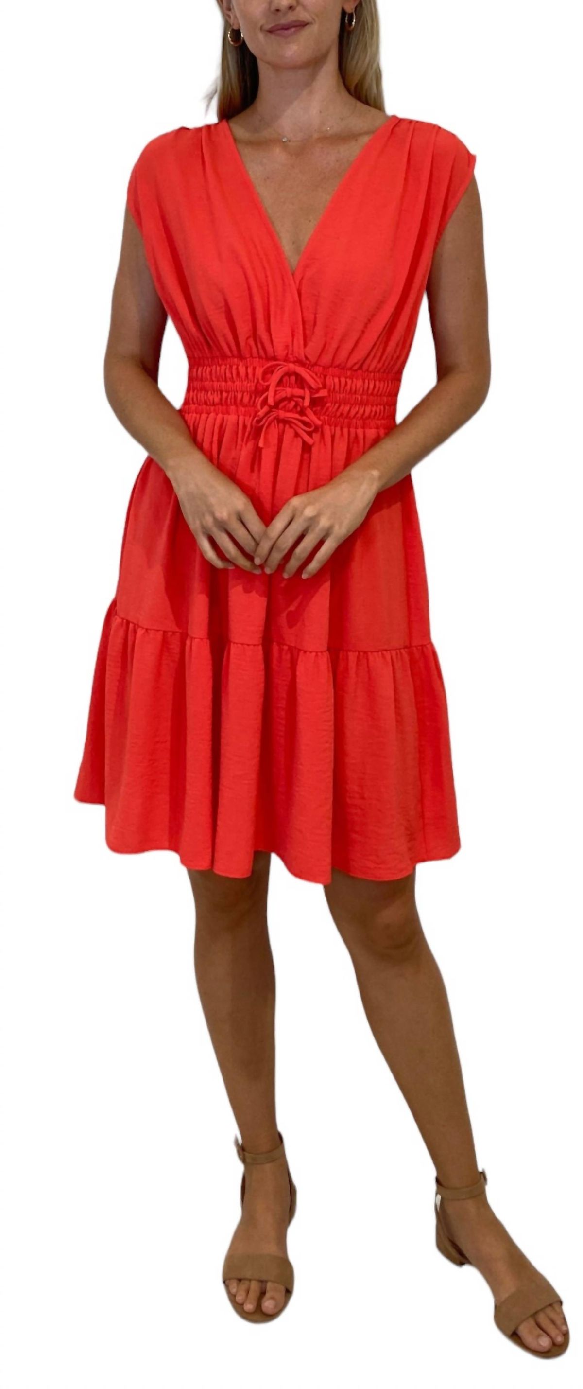 Style 1-1326901905-397 LONDON TIMES Size 14 Coral Cocktail Dress on Queenly