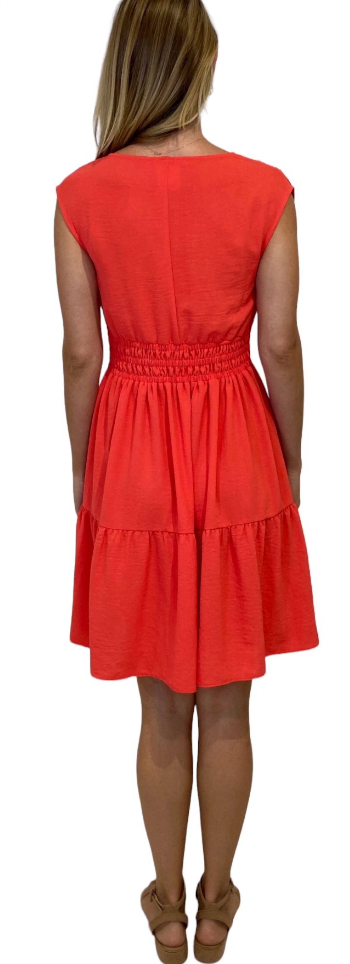 Style 1-1326901905-397 LONDON TIMES Size 14 Coral Cocktail Dress on Queenly