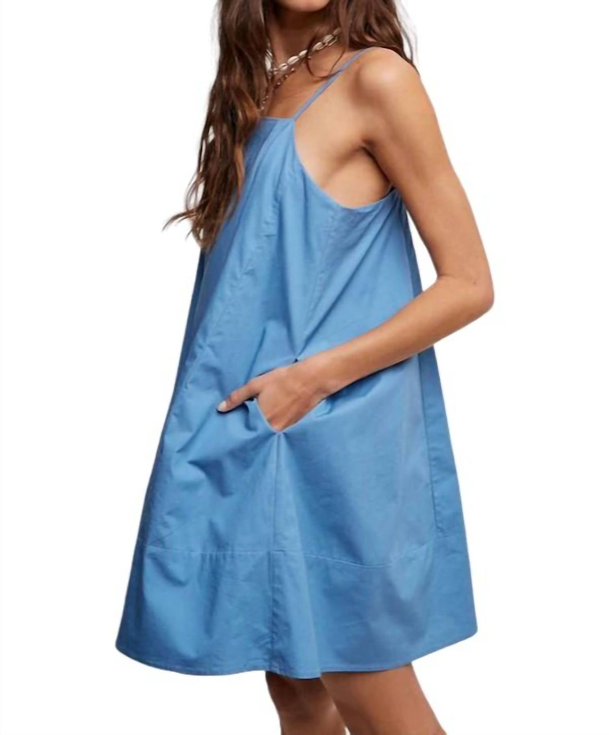 Style 1-1360006219-149 Listicle Size L Blue Cocktail Dress on Queenly