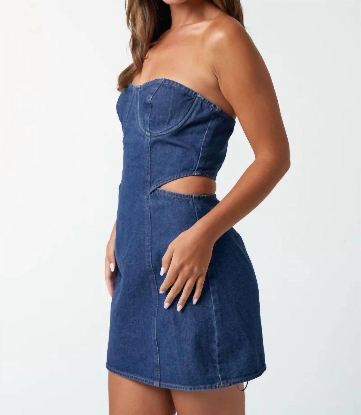 Style 1-138037782-149 Blue Blush Size L Blue Cocktail Dress on Queenly