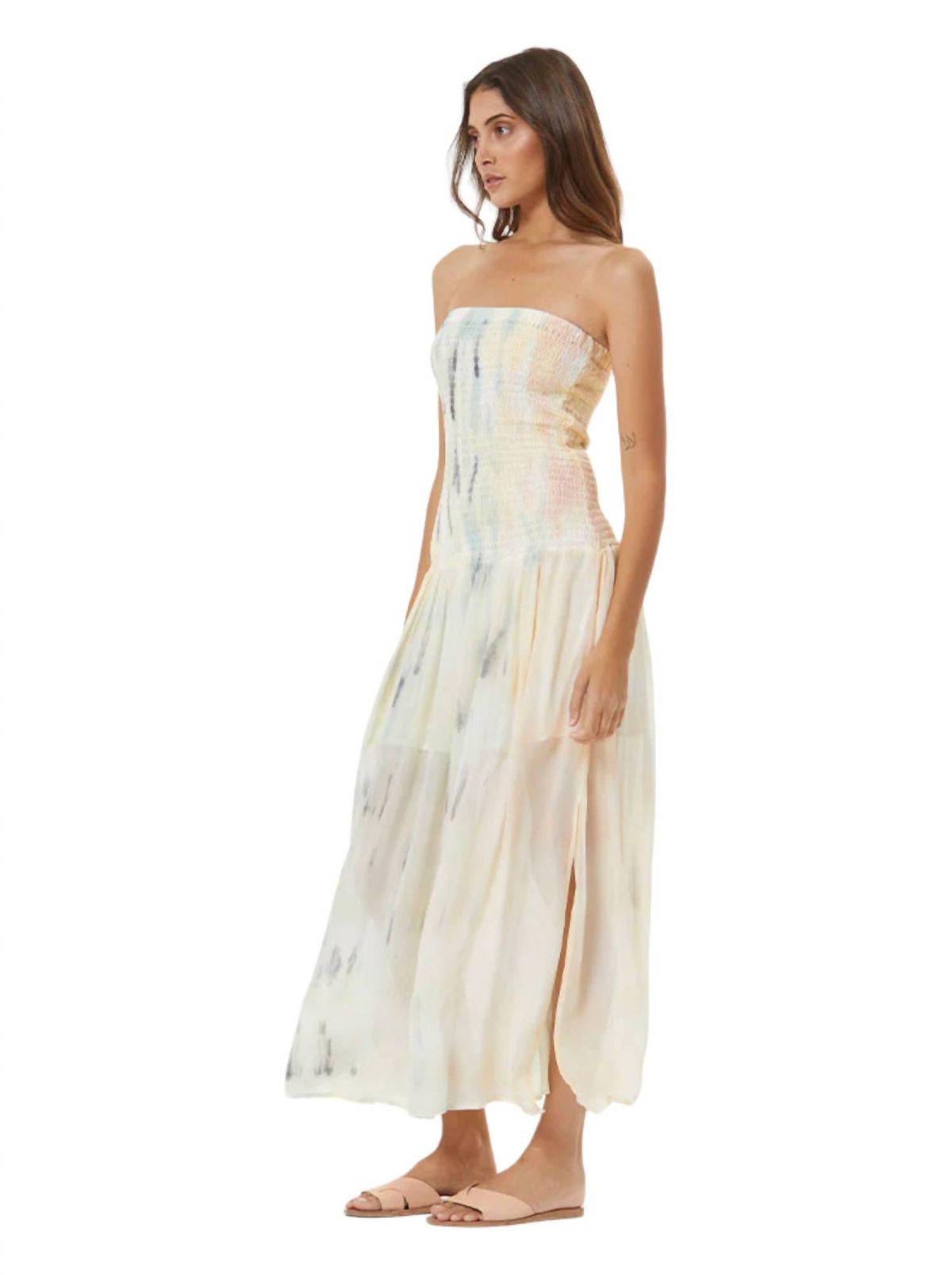 Style 1-1396639550-70 young fabulous & broke Size XS Strapless Sheer White Cocktail Dress on Queenly