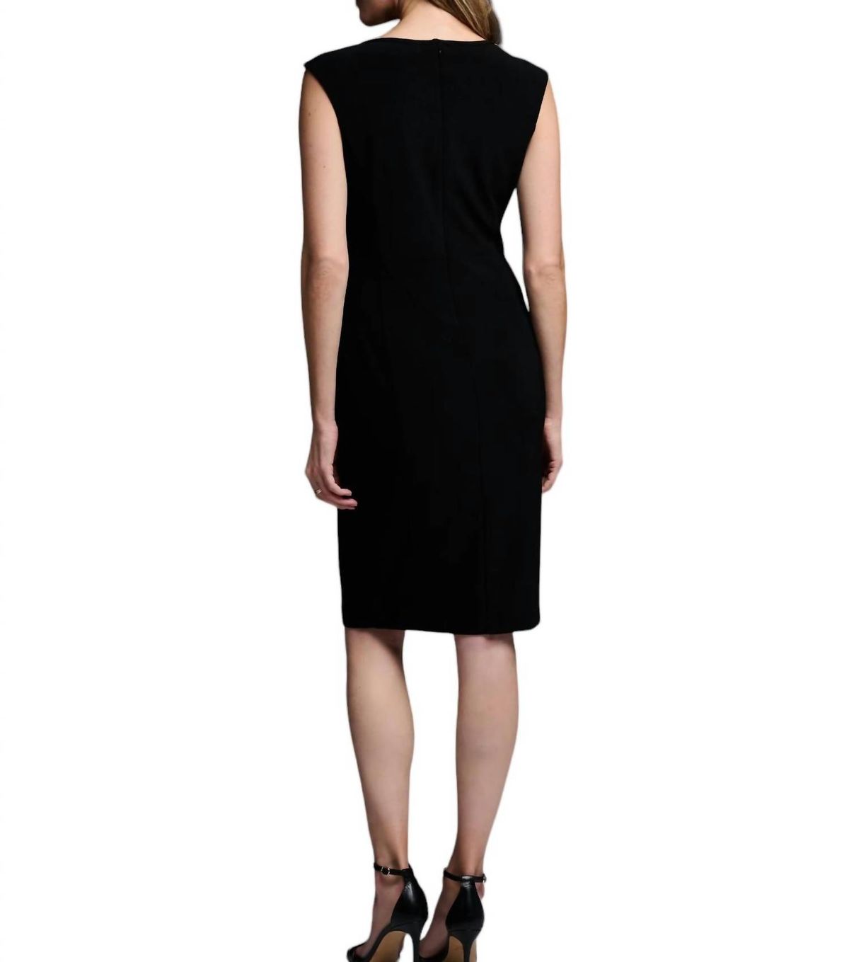 Style 1-188932248-1901 Joseph Ribkoff Size 6 Black Cocktail Dress on Queenly