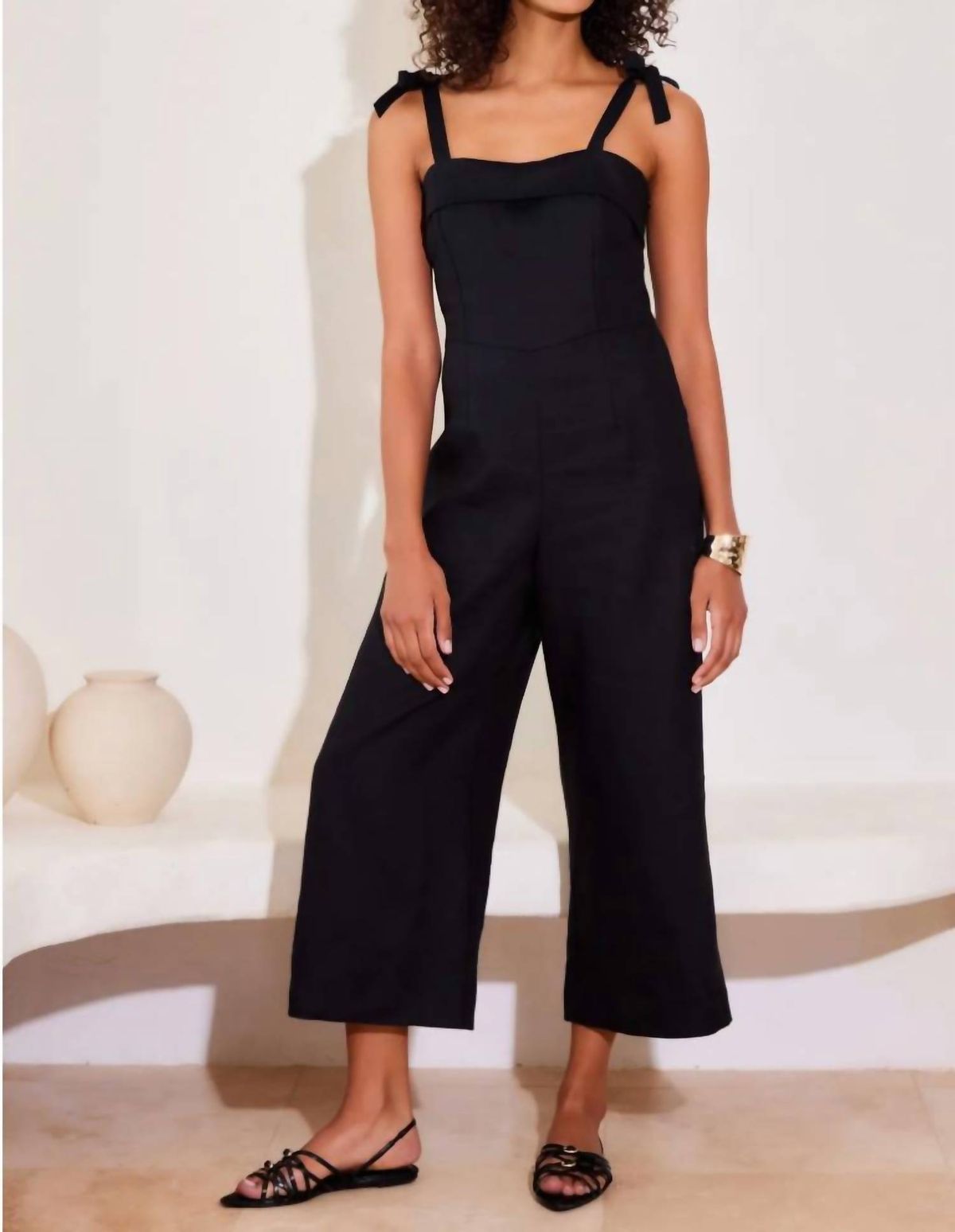 Style 1-1972535113-1498 Fifteen Twenty Size 4 Prom Black Formal Jumpsuit on Queenly