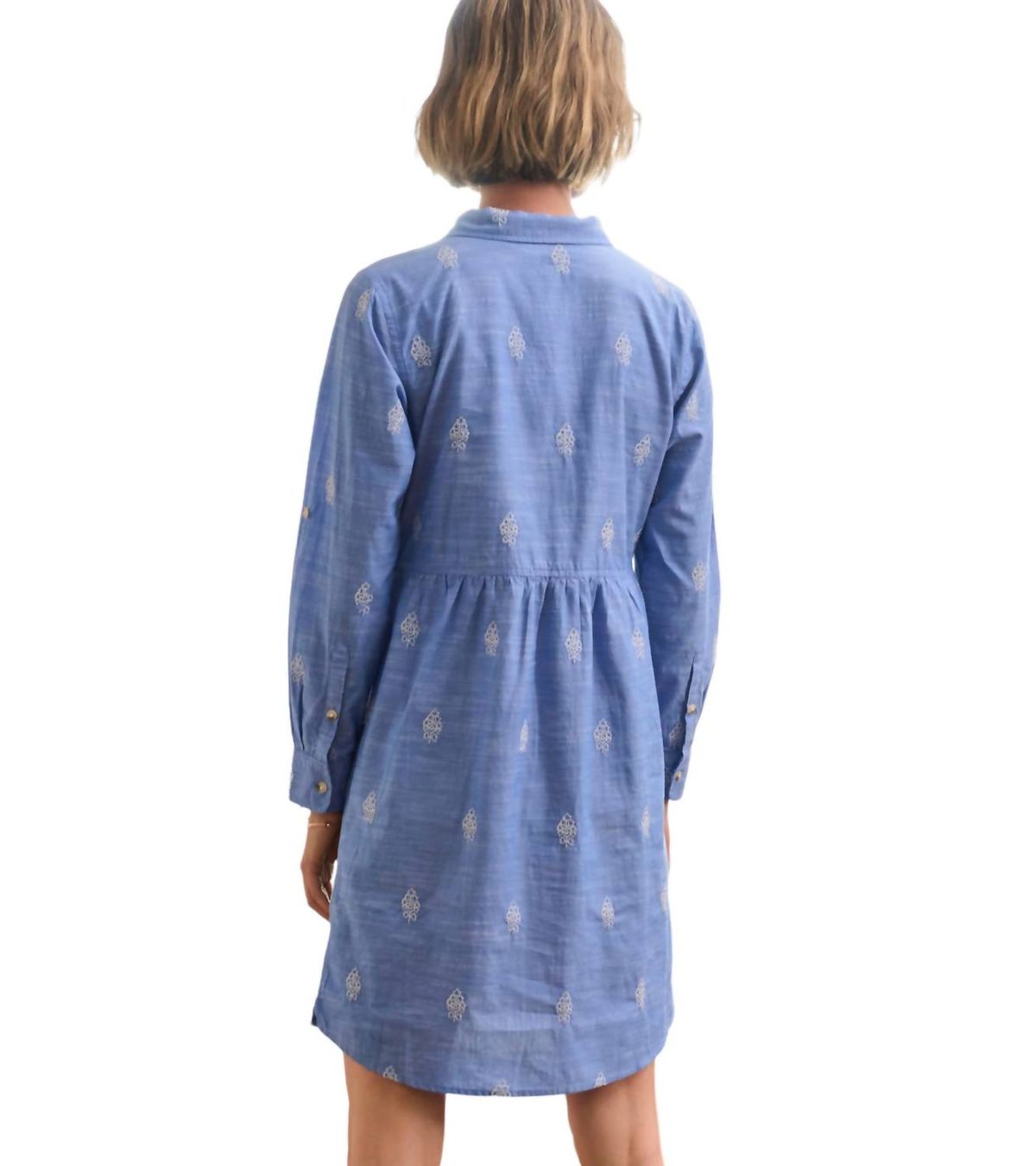 Style 1-2151084956-892 Hatley Size M Long Sleeve Blue Cocktail Dress on Queenly