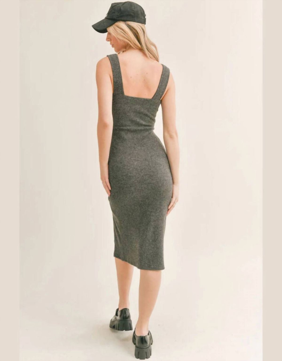 Style 1-2152655801-149 SAGE THE LABEL Size L Gray Cocktail Dress on Queenly