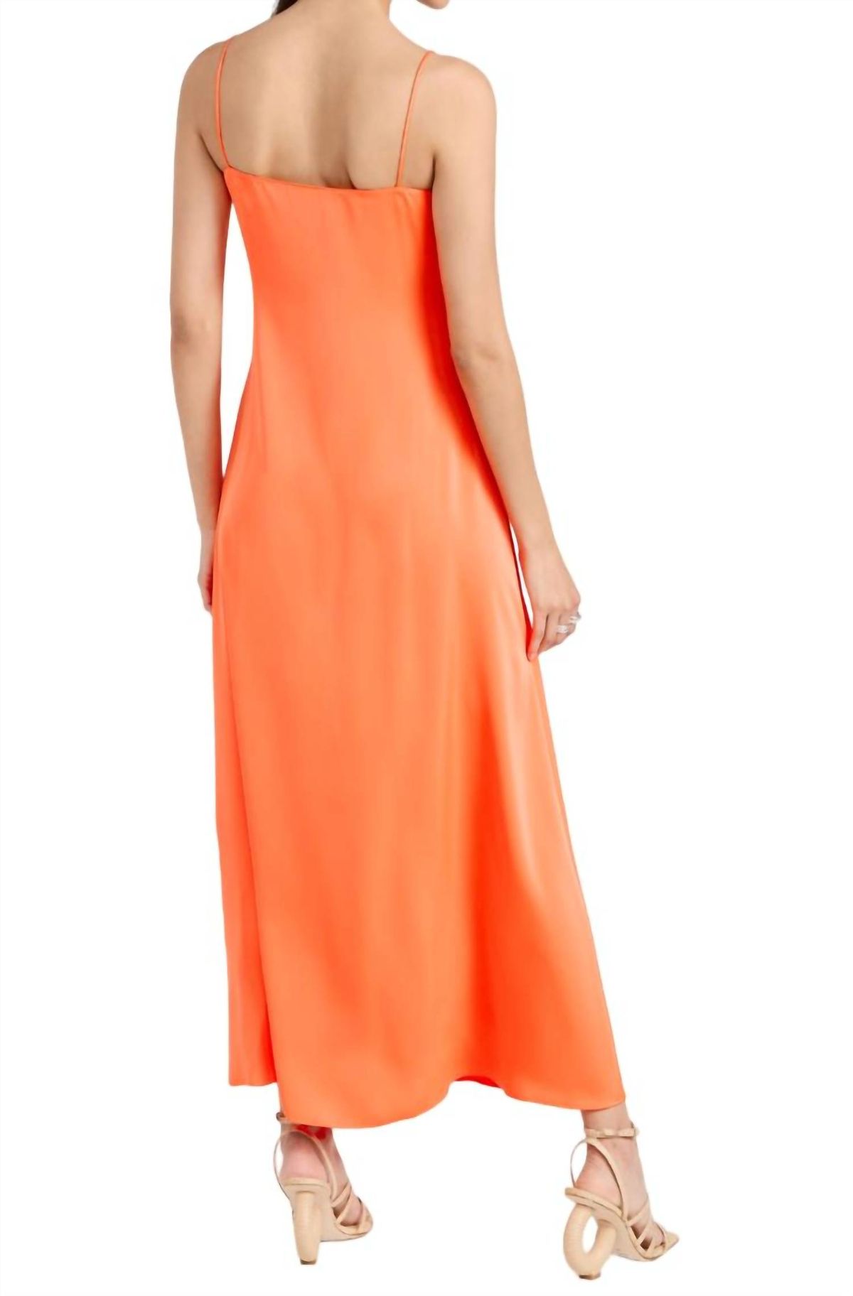 Style 1-2236085276-5 Rosetta Getty Size 0 Pageant Orange Floor Length Maxi on Queenly