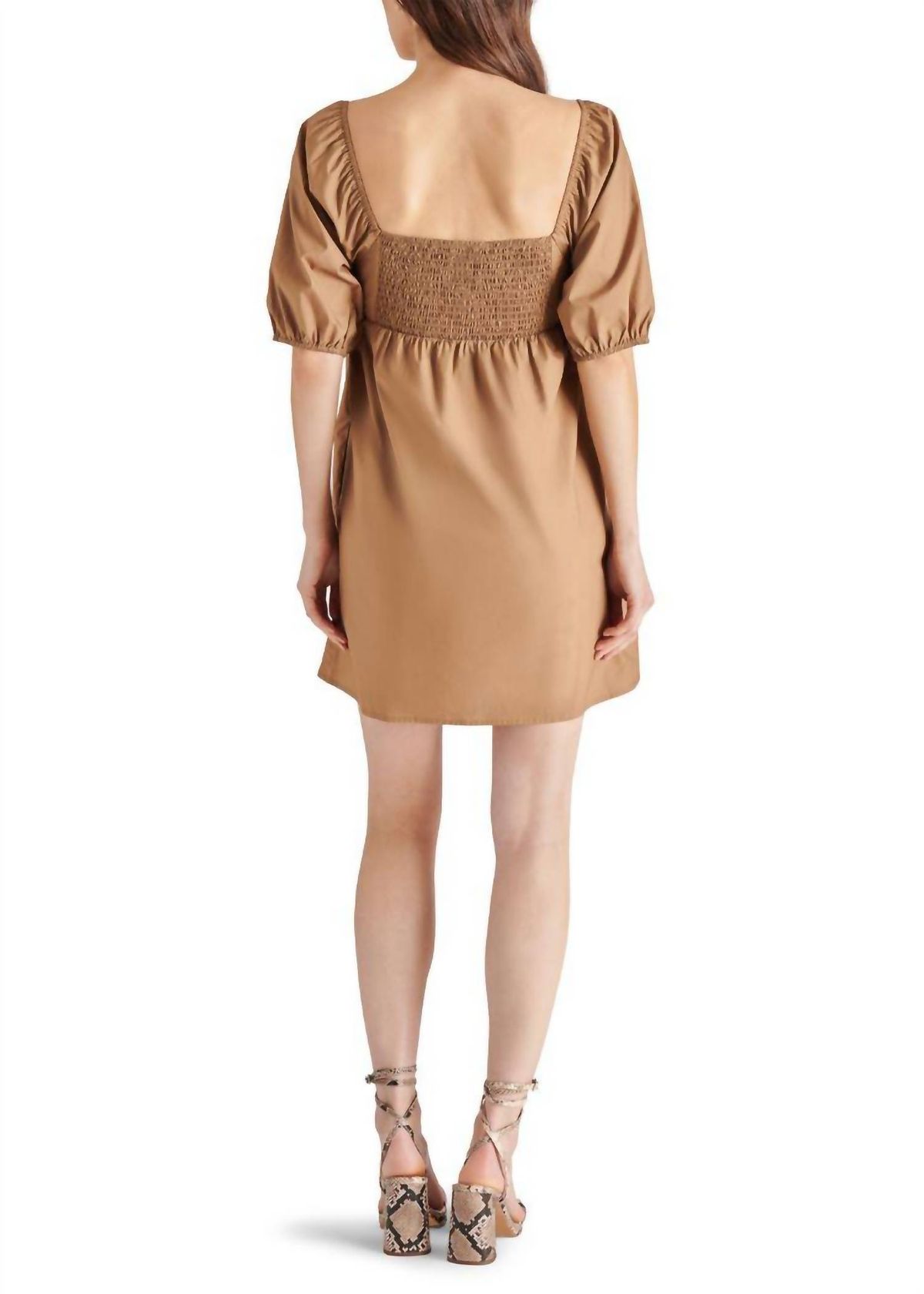 Style 1-2406360126-74 STEVE MADDEN Size S Brown Cocktail Dress on Queenly