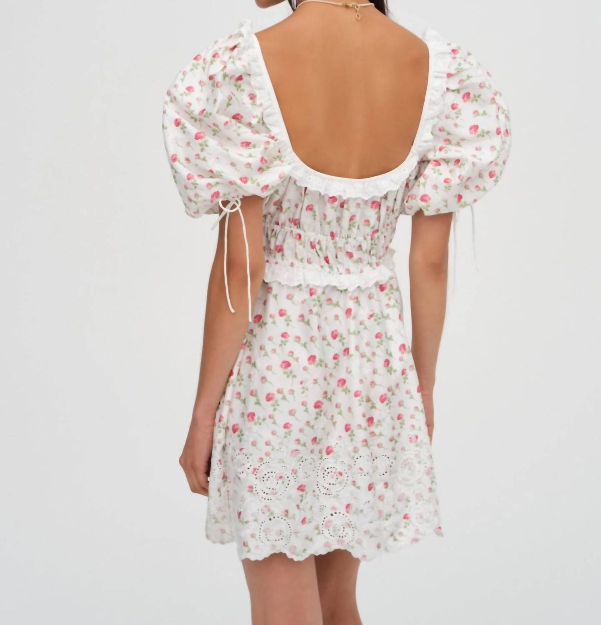 Style 1-2712662451-74 for Love & Lemons Size S White Cocktail Dress on Queenly