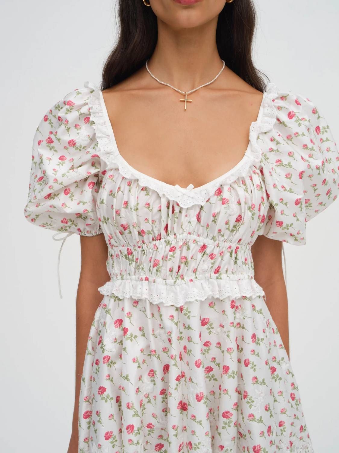 Style 1-2712662451-74 for Love & Lemons Size S White Cocktail Dress on Queenly