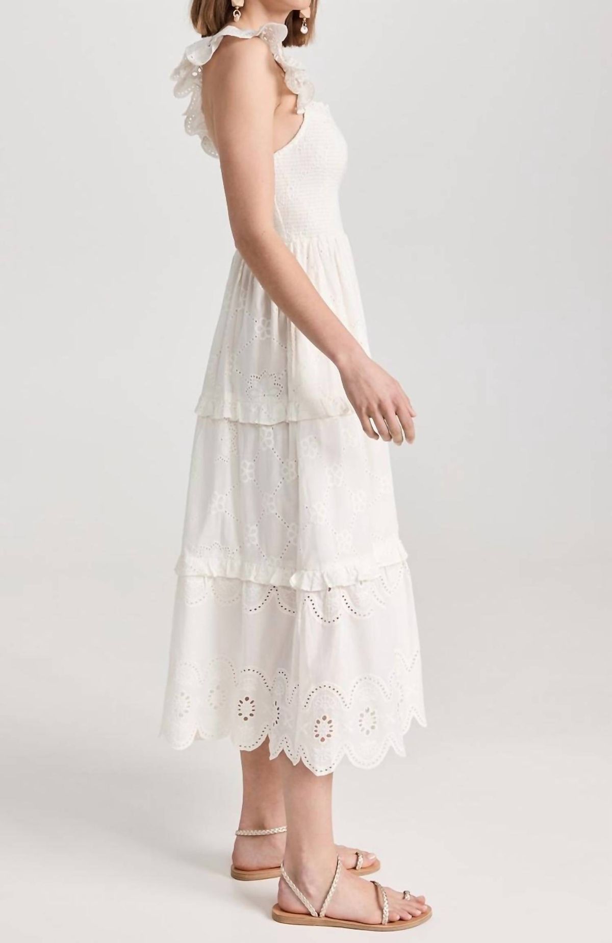 Style 1-3037641468-892 Cleobella Size M White Cocktail Dress on Queenly