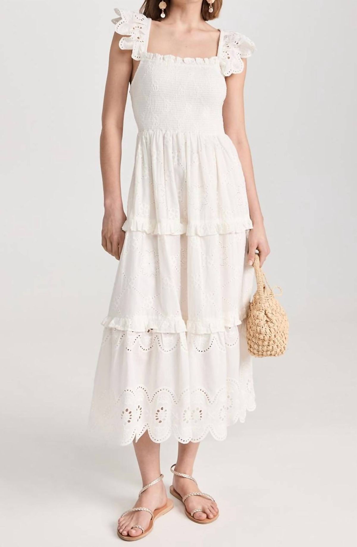 Style 1-3037641468-892 Cleobella Size M White Cocktail Dress on Queenly