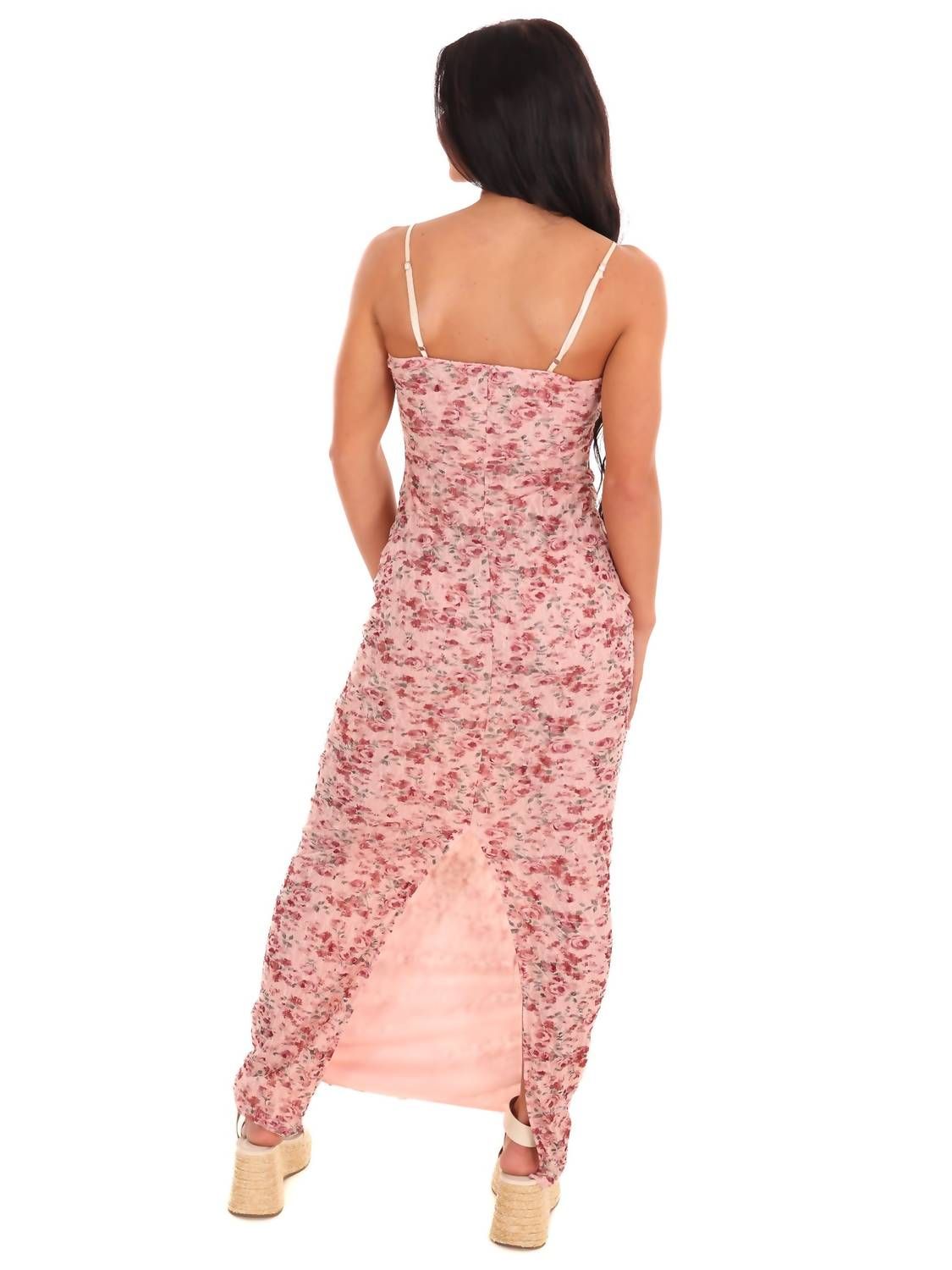 Style 1-3261240175-892 Blue Blush Size M Floral Pink Floor Length Maxi on Queenly