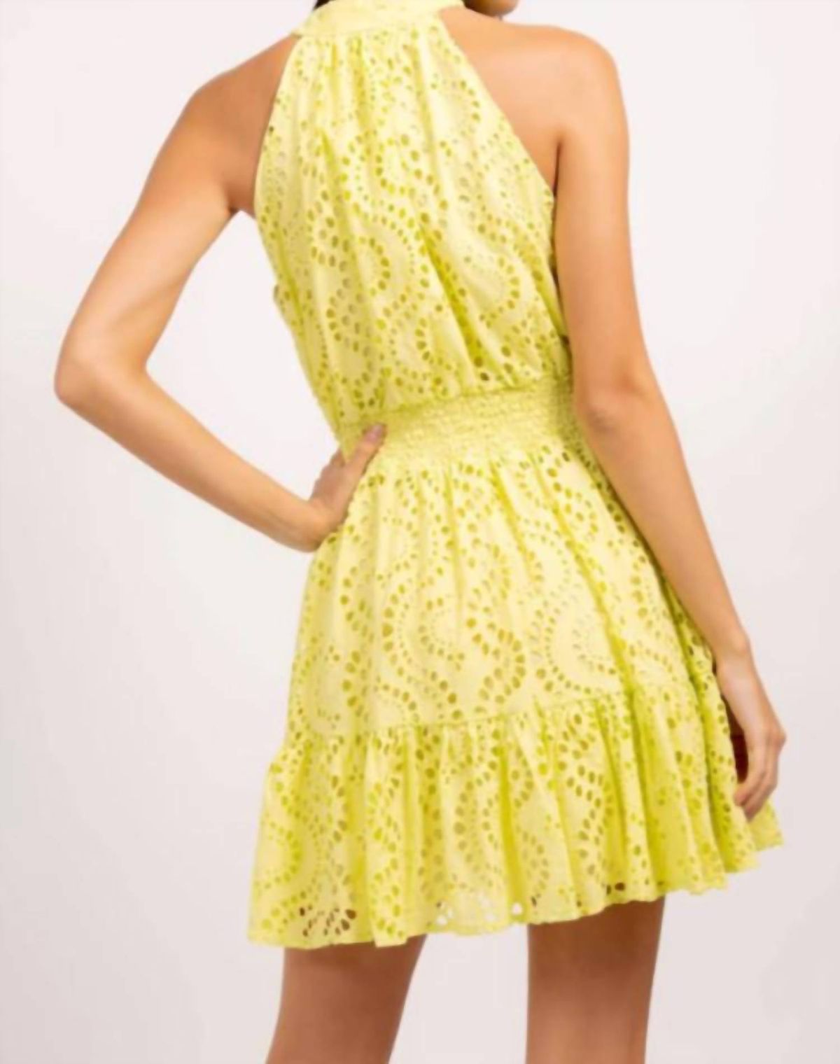 Style 1-3348100944-70 Central Park West Size XS Yellow Cocktail Dress on Queenly