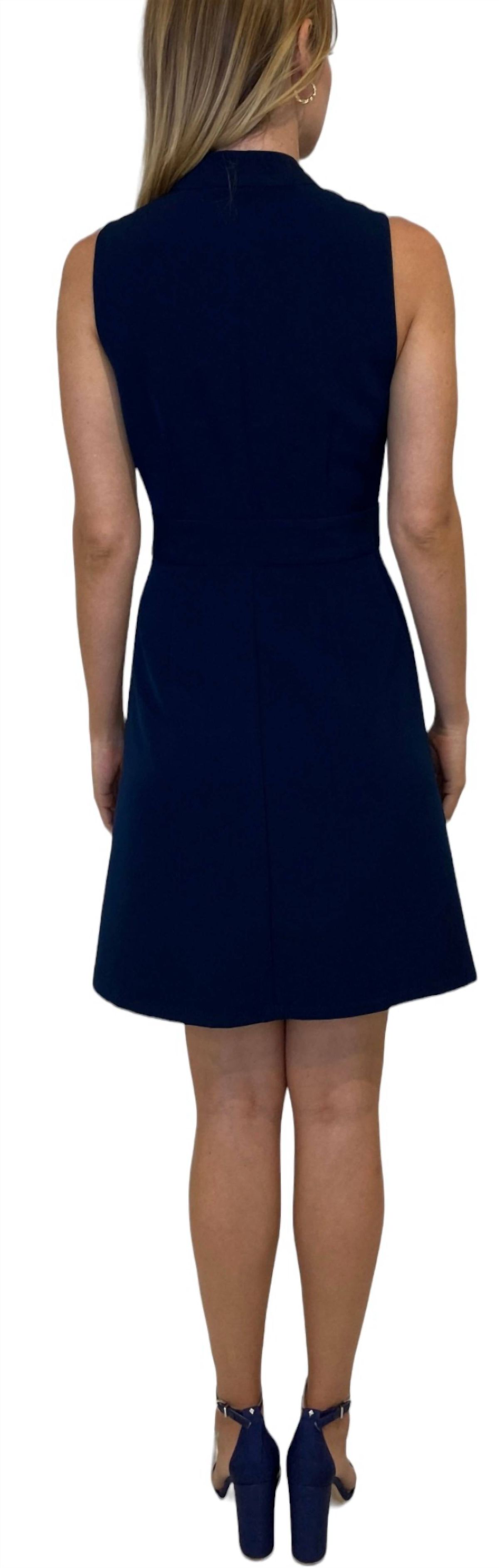 Style 1-3623448054-238 LONDON TIMES Size 12 Navy Blue Cocktail Dress on Queenly