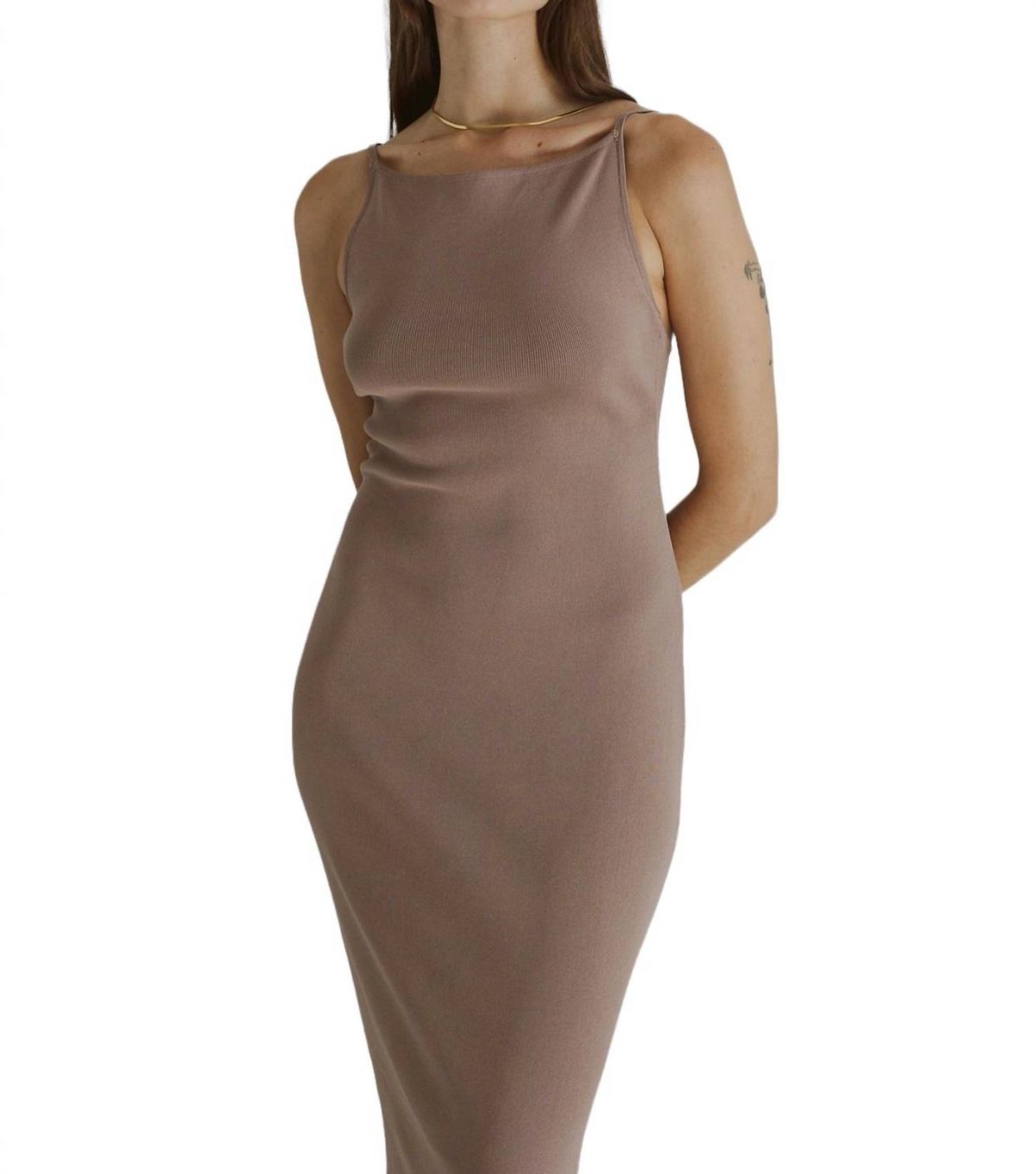 Style 1-3629553150-149 MOD REF Size L Nude Cocktail Dress on Queenly