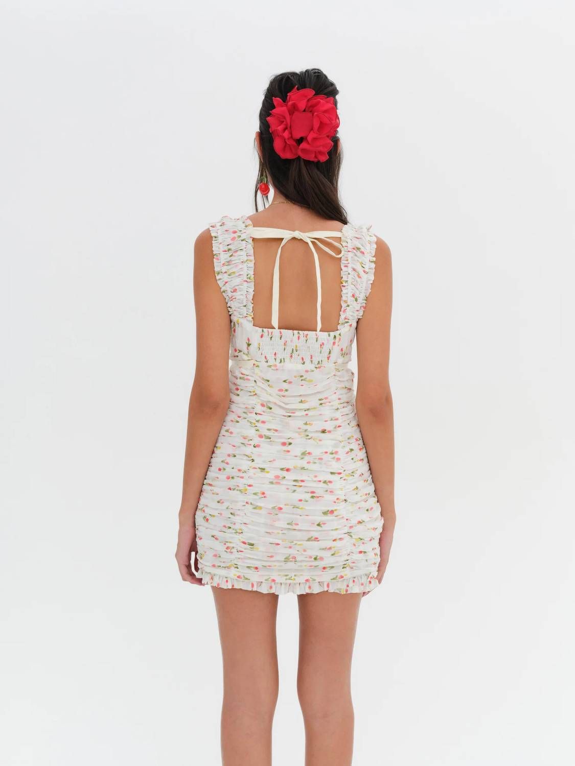 Style 1-3771343206-74 for Love & Lemons Size S White Cocktail Dress on Queenly