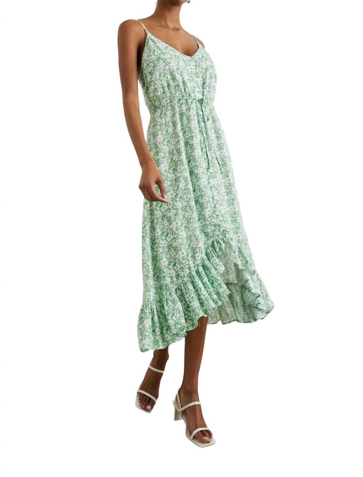 Style 1-4174610060-892 Rails Size M Floral Green Cocktail Dress on Queenly