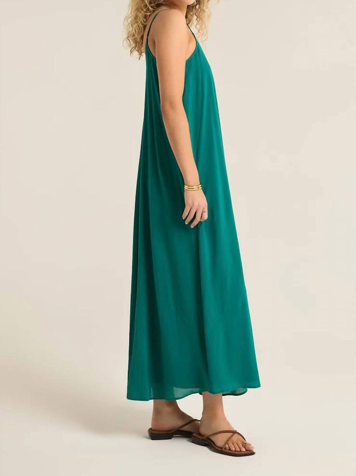 Style 1-4254157430-74 Z Supply Size S Green Floor Length Maxi on Queenly