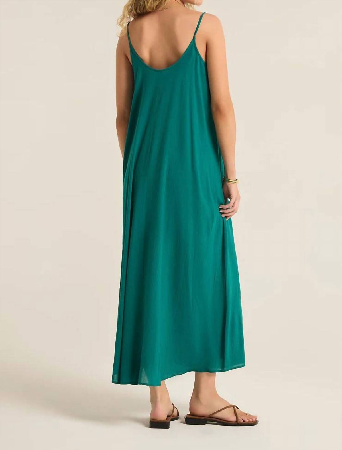 Style 1-4254157430-74 Z Supply Size S Green Floor Length Maxi on Queenly