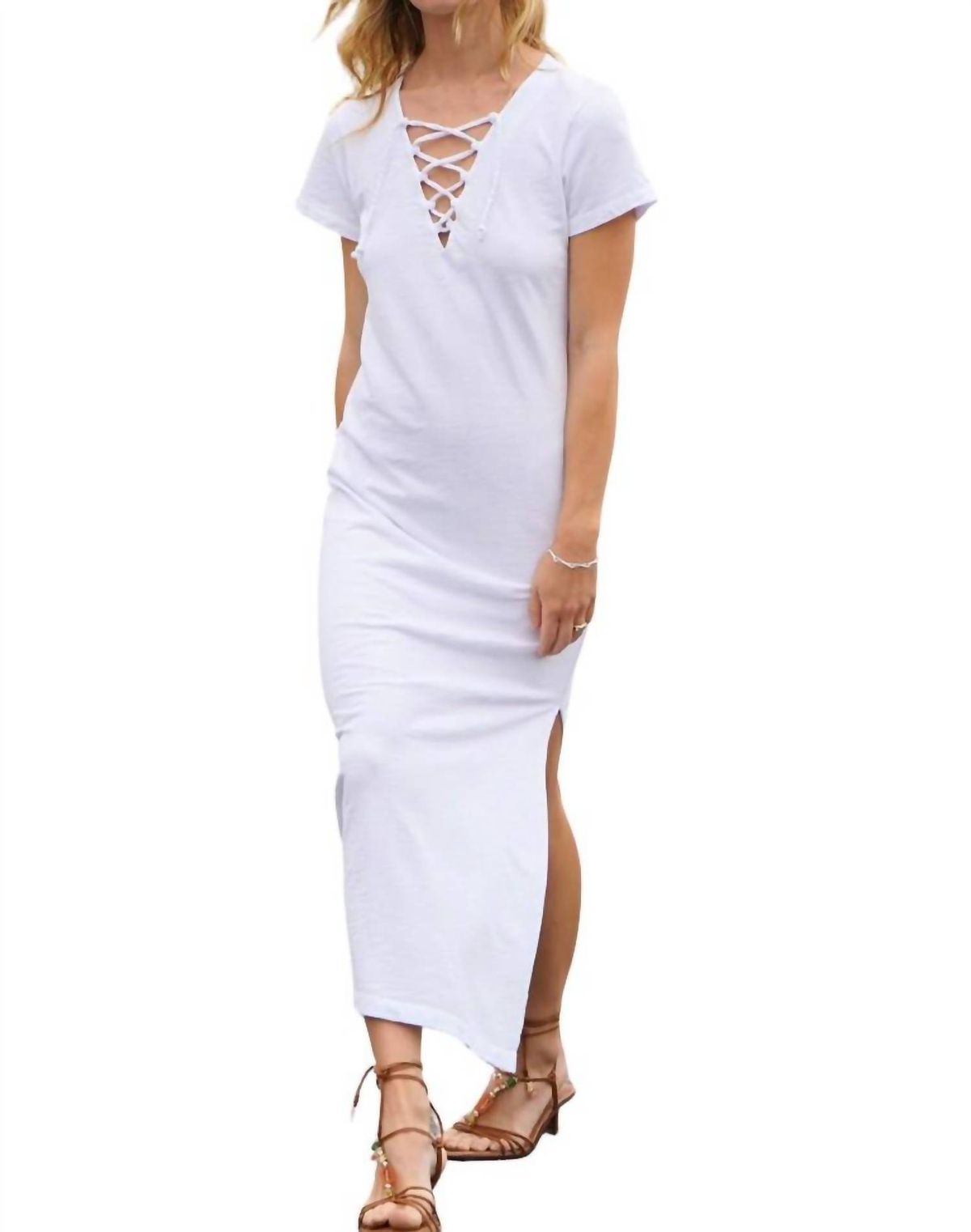 Style 1-844538551-149 LNA Size L White Cocktail Dress on Queenly