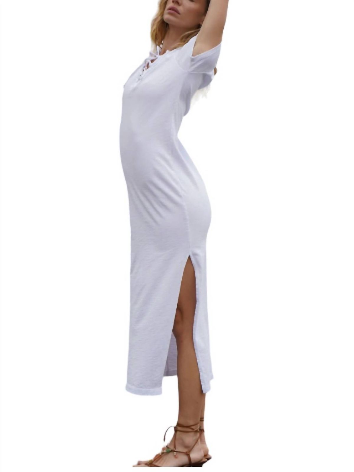 Style 1-844538551-149 LNA Size L White Cocktail Dress on Queenly