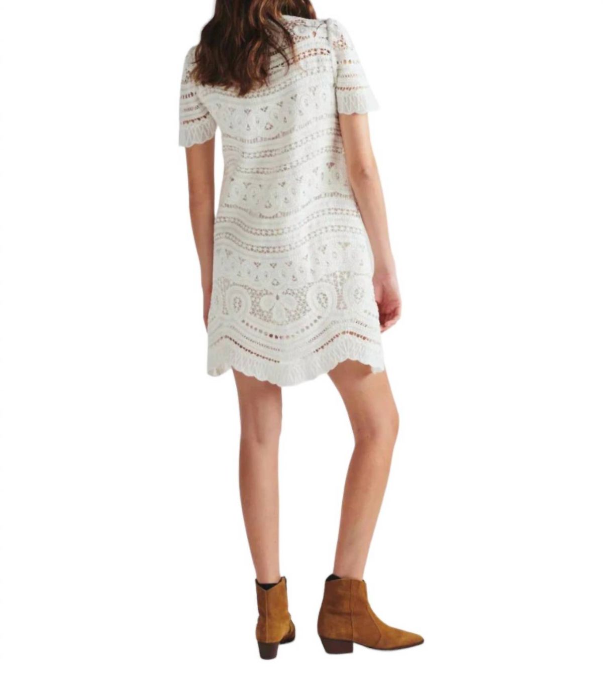 Style 1-880076272-149 Valerie Khalfon Size L White Cocktail Dress on Queenly