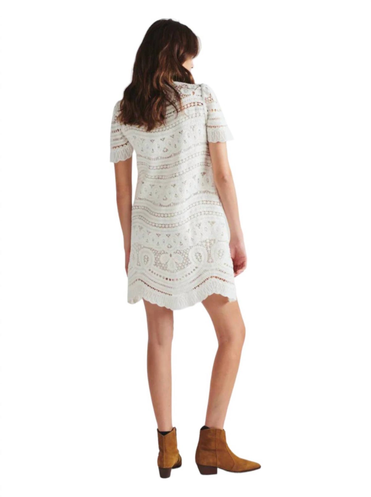 Style 1-880076272-149 Valerie Khalfon Size L White Cocktail Dress on Queenly