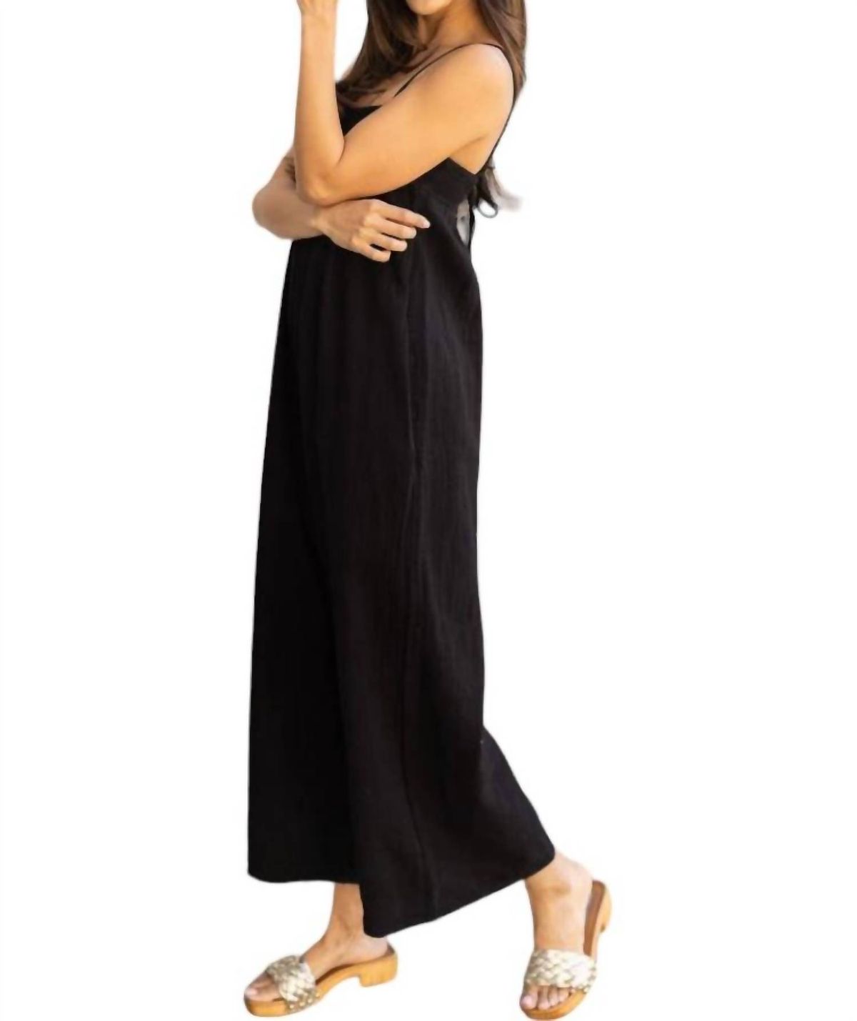 Style 1-951561276-74 bobi Size S Prom Black Formal Jumpsuit on Queenly