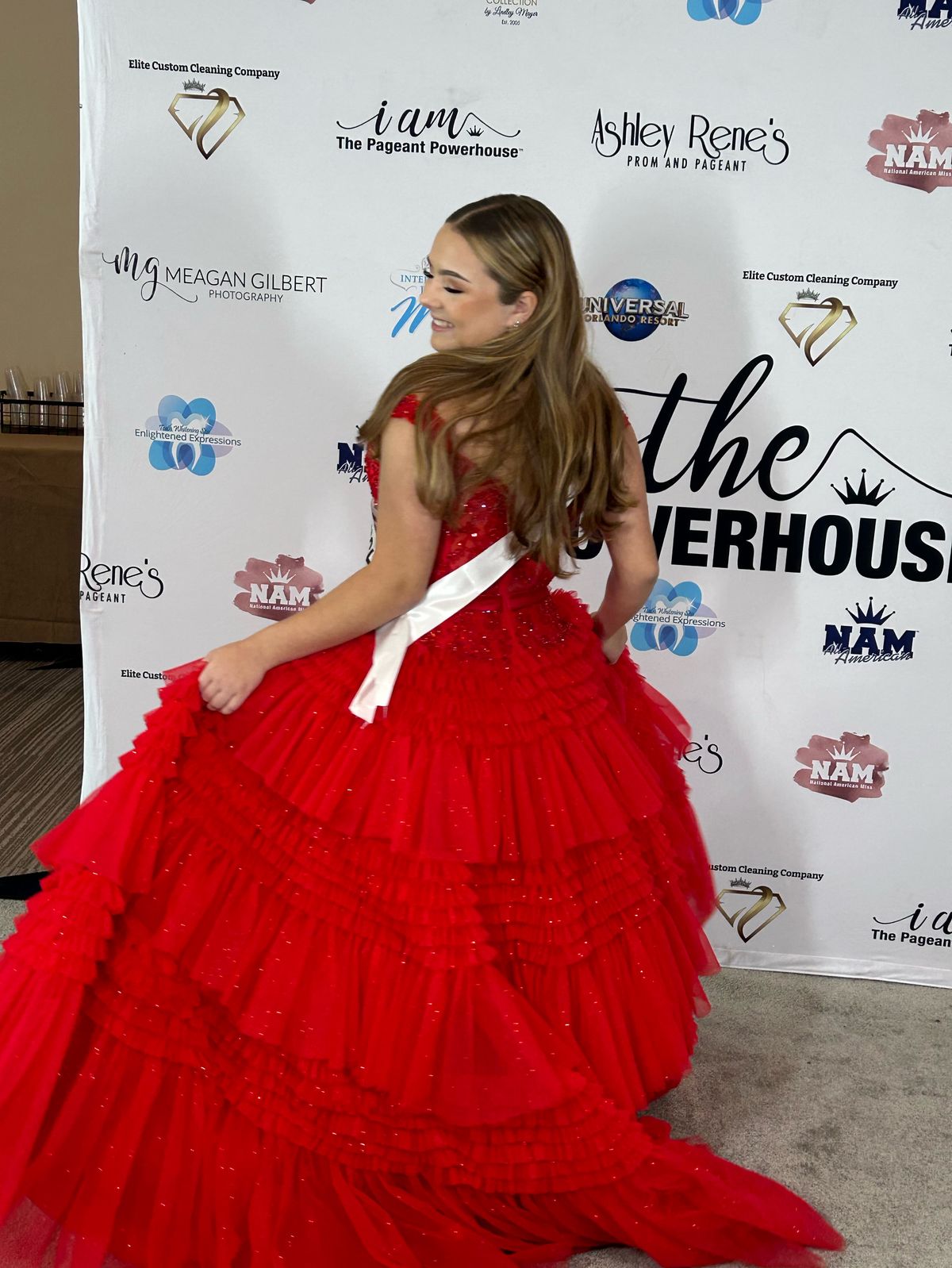 Style 55309 Sherri Hill Size 12 Prom Off The Shoulder Red Ball Gown on Queenly