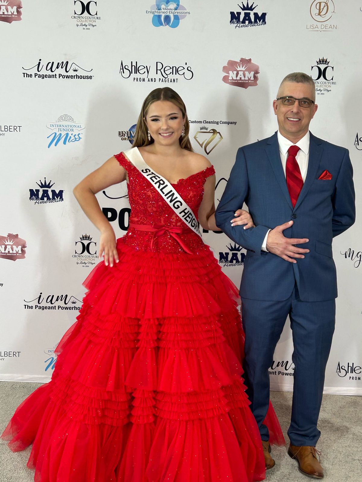 Style 55309 Sherri Hill Size 12 Prom Off The Shoulder Red Ball Gown on Queenly