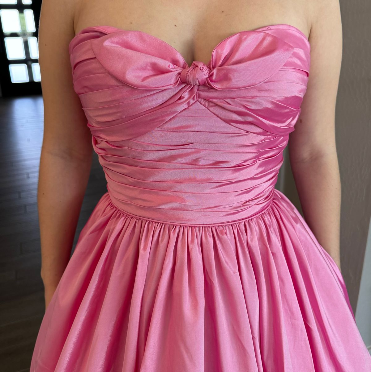 Sherri Hill Size 0 Pageant Strapless Pink Ball Gown on Queenly