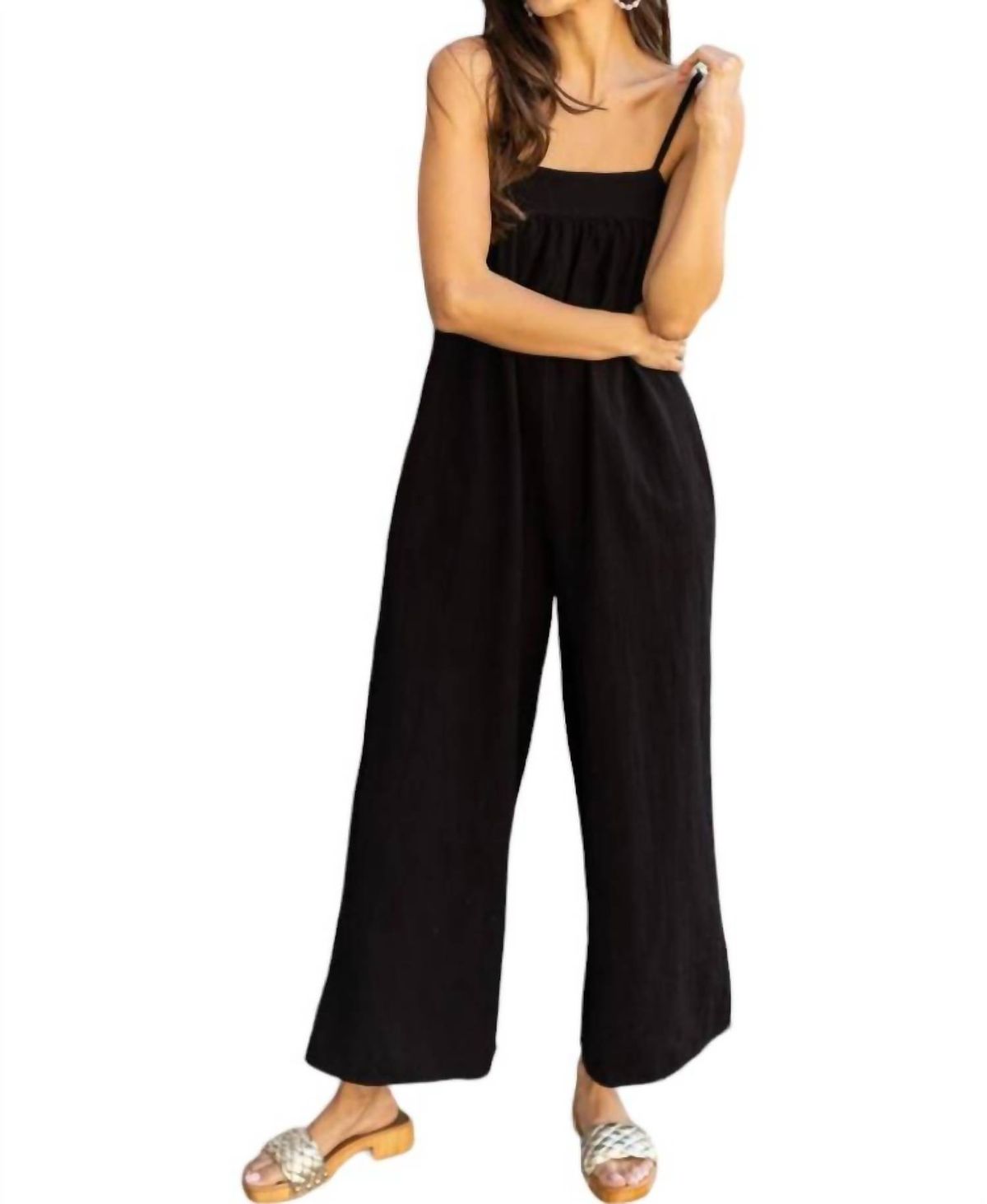 Style 1-951561276-70 bobi Size XS Prom Black Formal Jumpsuit on Queenly