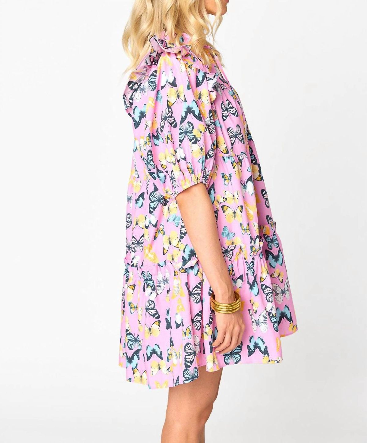 Style 1-738085763-70 BUDDYLOVE Size XS Floral Pink Cocktail Dress on Queenly