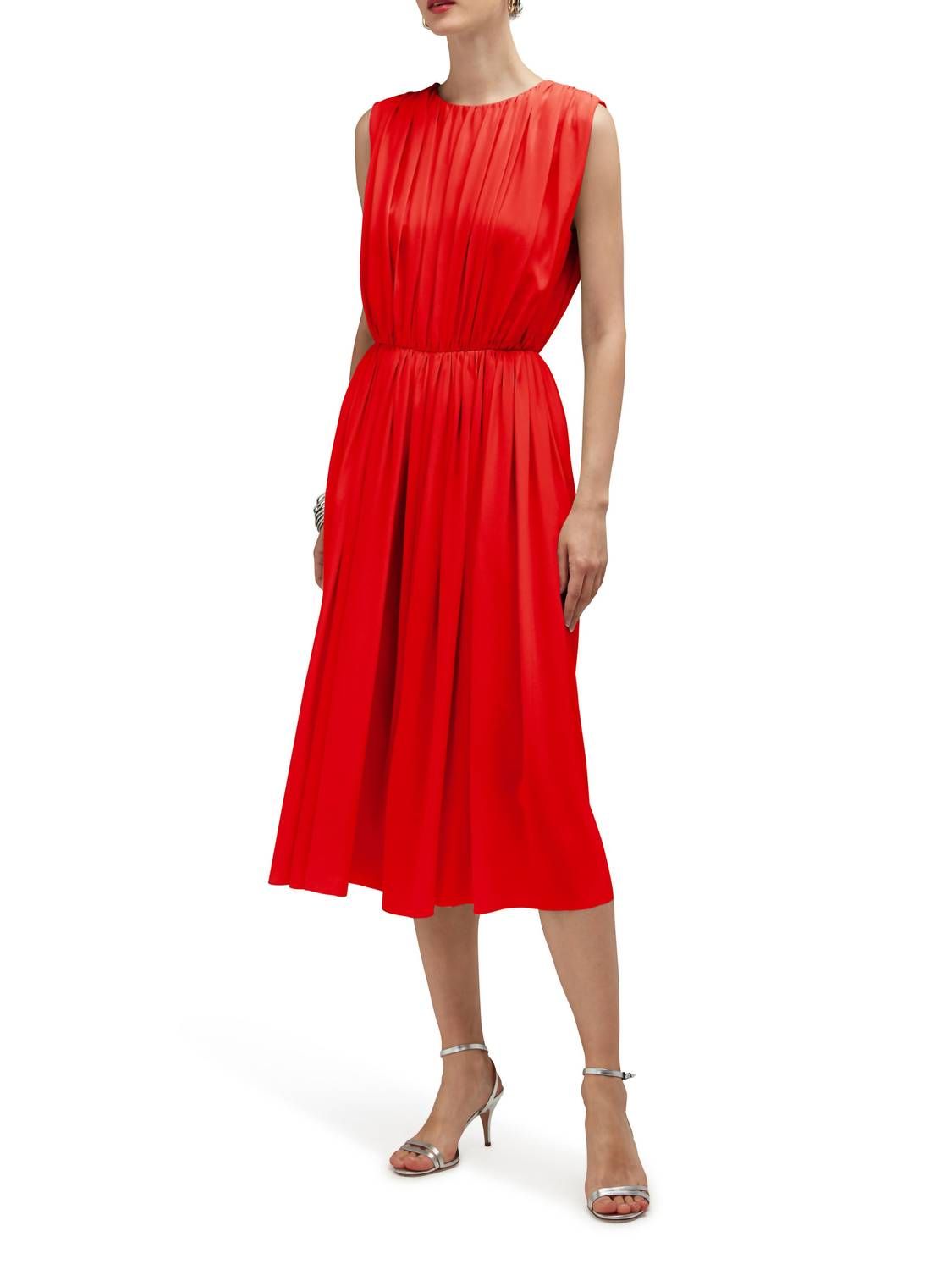 Style 1-2340110682-397 Careste Size 14 Satin Red Cocktail Dress on Queenly