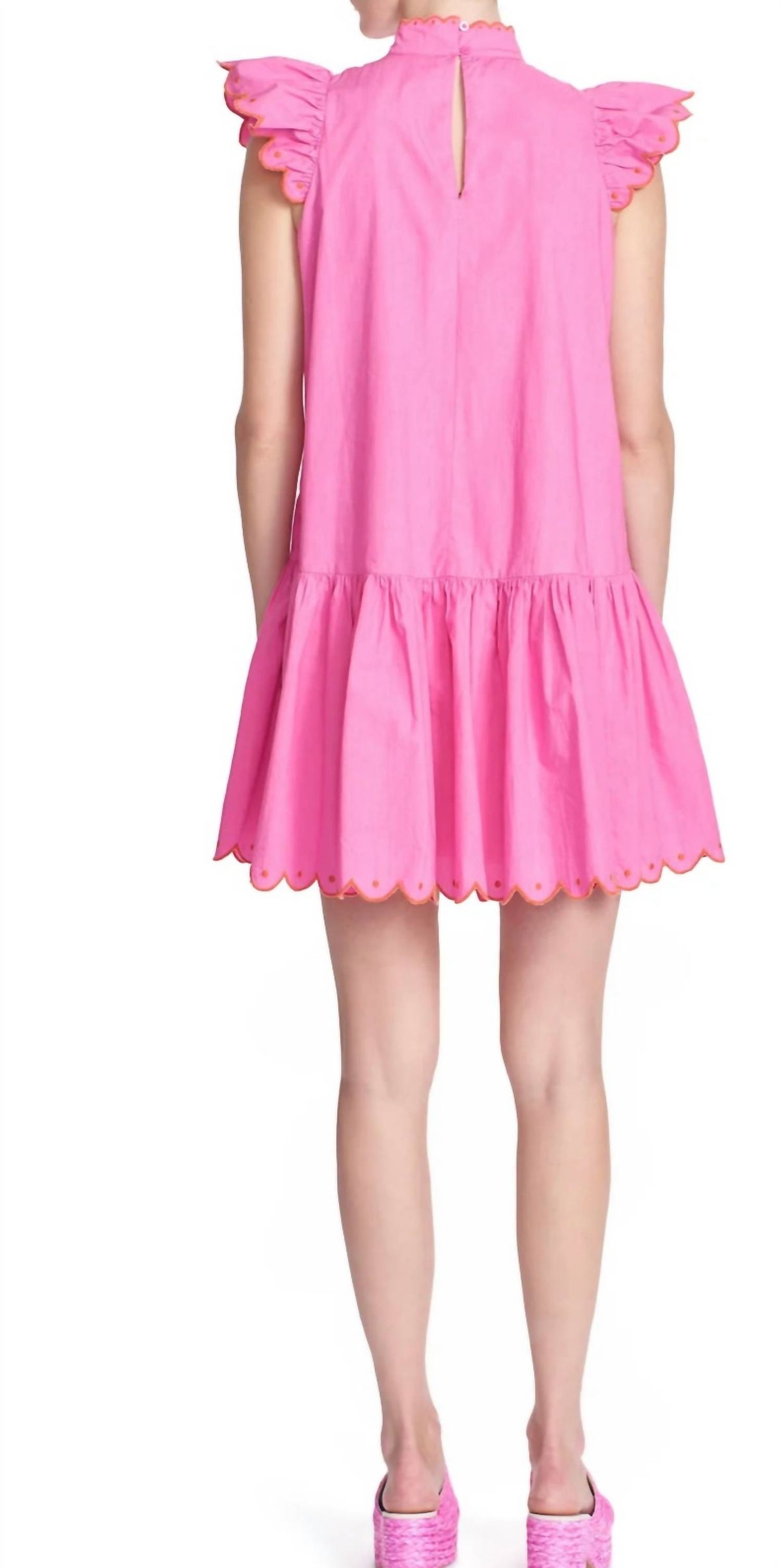 Style 1-3454403393-149 COREY LYNN CALTER Size L High Neck Pink Cocktail Dress on Queenly