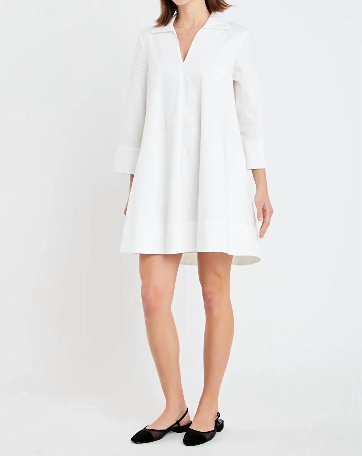 Style 1-2200533498-149 English Factory Size L High Neck White Cocktail Dress on Queenly