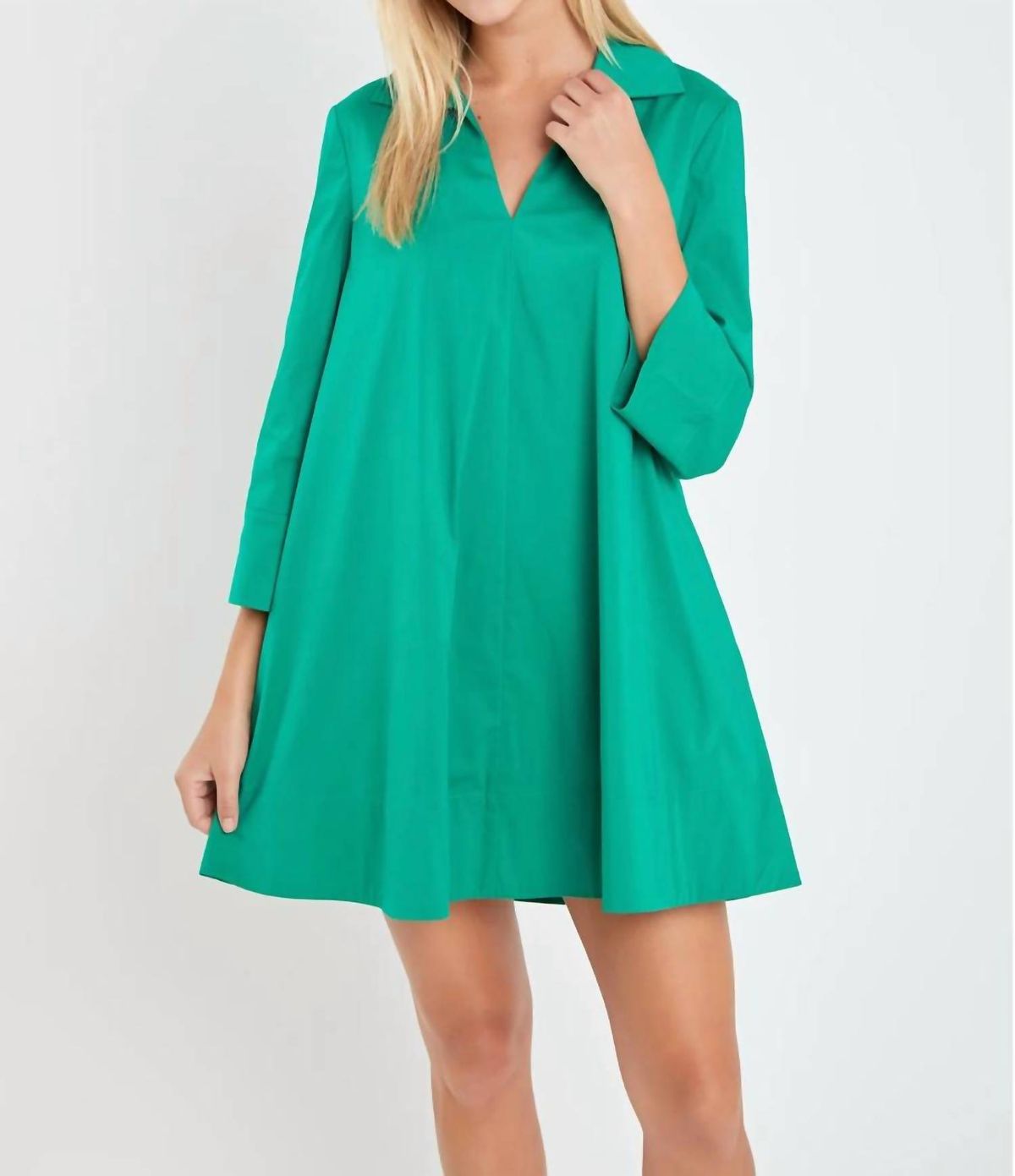 Style 1-3266423536-149 English Factory Size L High Neck Green Cocktail Dress on Queenly