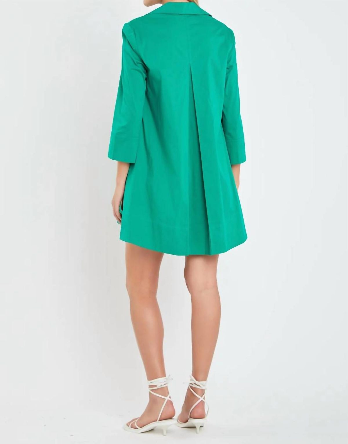 Style 1-3266423536-149 English Factory Size L High Neck Green Cocktail Dress on Queenly