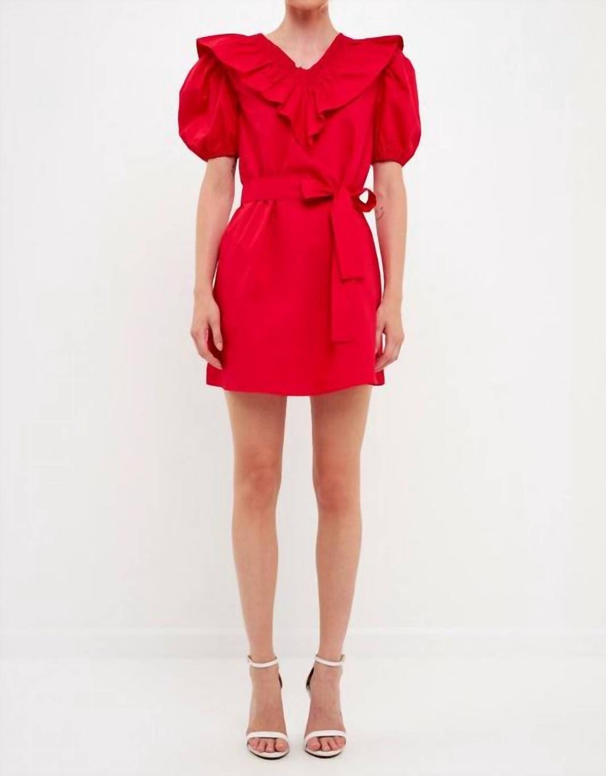 Style 1-3490459124-149 English Factory Size L Red Cocktail Dress on Queenly