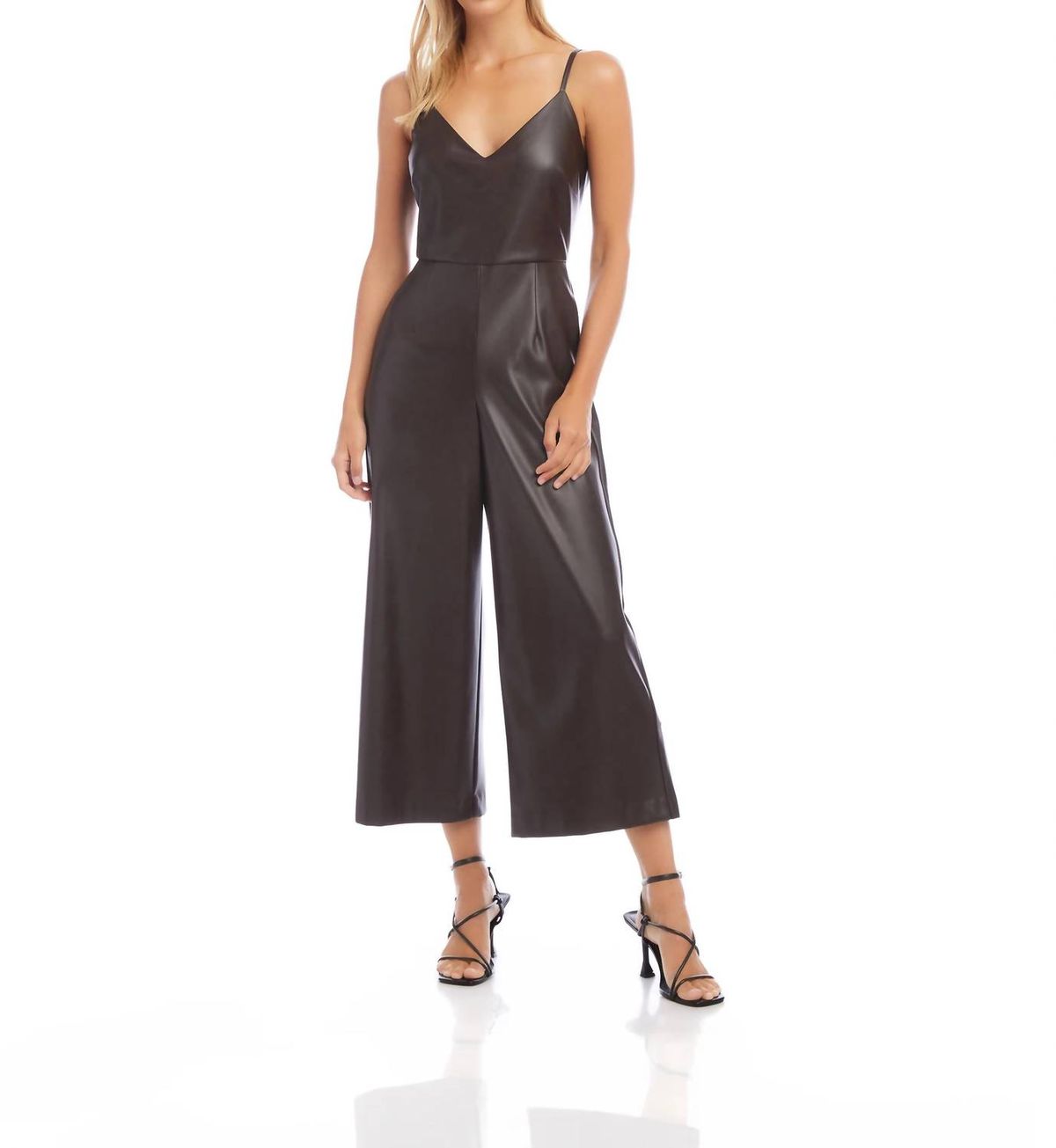 Style 1-2401382063-70 Fifteen Twenty Size XS Brown Formal Jumpsuit on Queenly