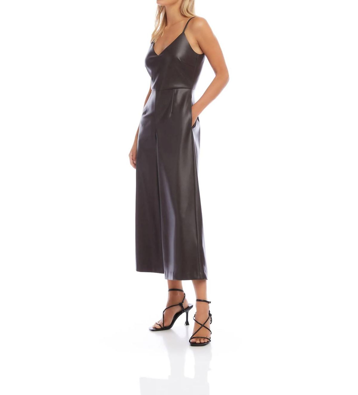 Style 1-2401382063-70 Fifteen Twenty Size XS Brown Formal Jumpsuit on Queenly