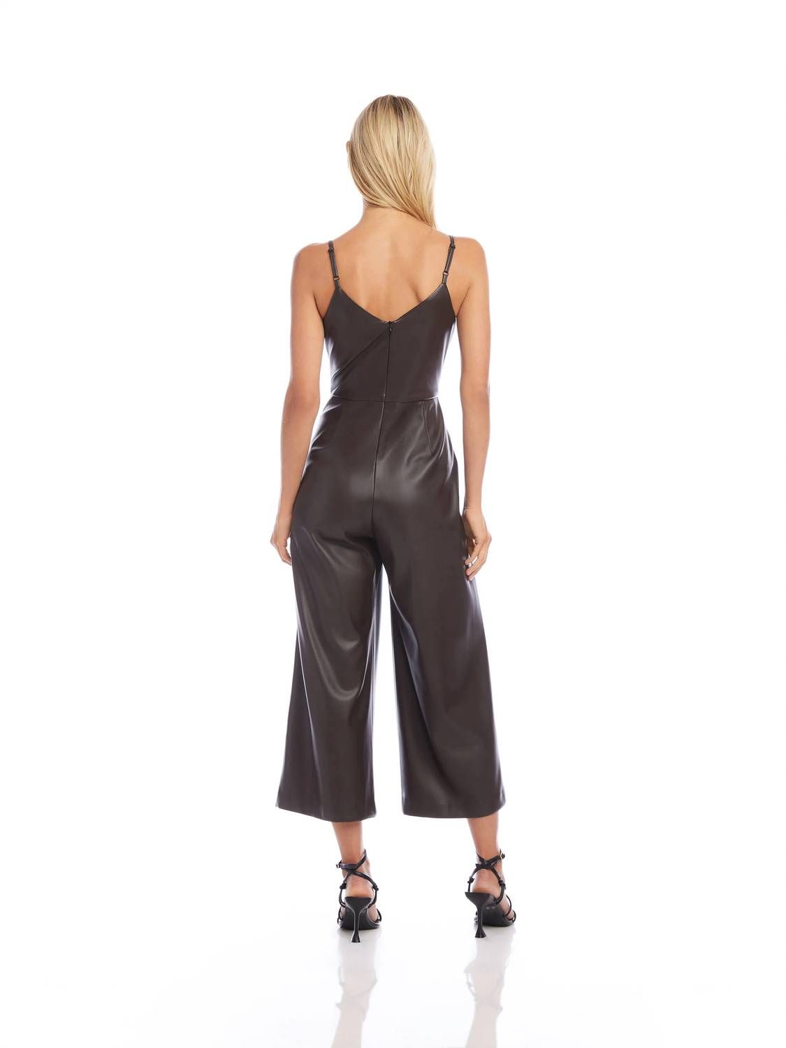 Style 1-2401382063-70 Fifteen Twenty Size XS Brown Formal Jumpsuit on Queenly