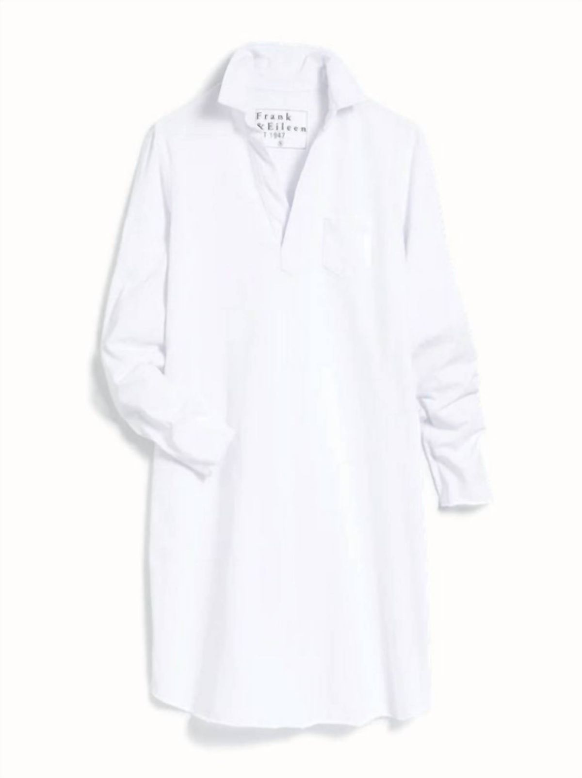 Style 1-2009346580-70 Frank & Eileen Size XS Long Sleeve White Cocktail Dress on Queenly